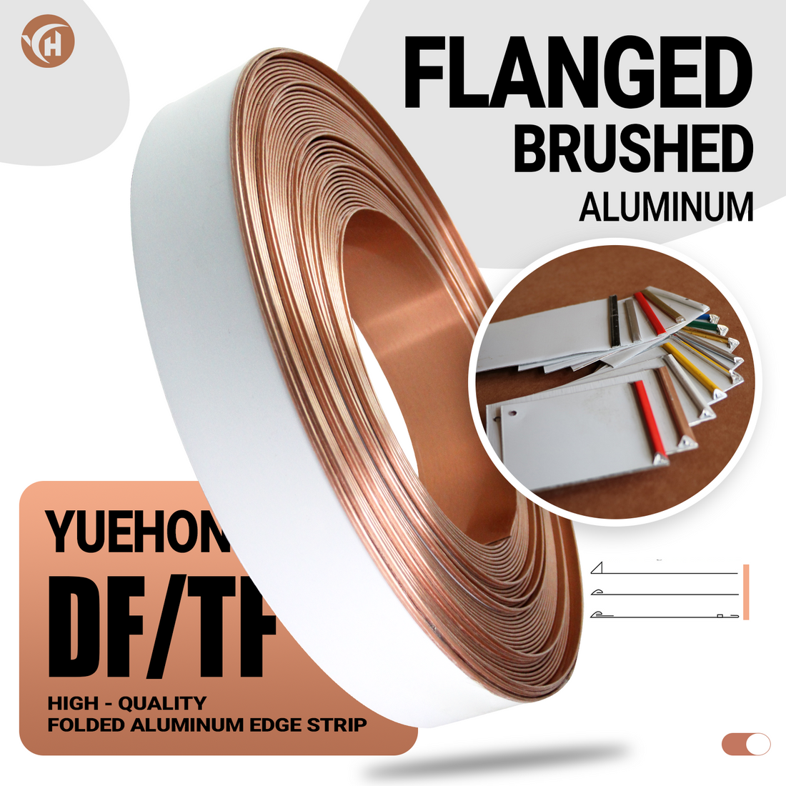 Brushed Folded Aluminum Channel Letter Coil